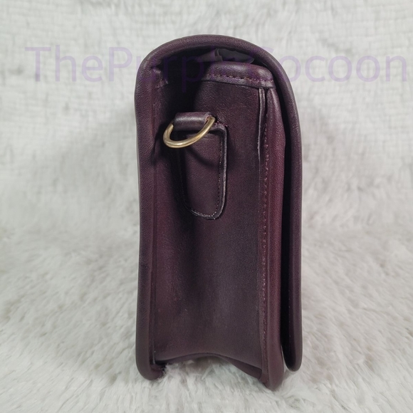 SOLD!!! Burgundy NYC Vintage Coach Convertable Clutch #9635 - Picture 3 of 9